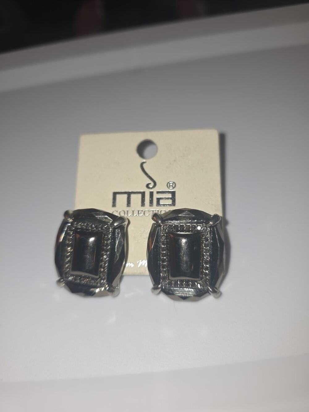 Mia Collection Silver-Tone Earrings